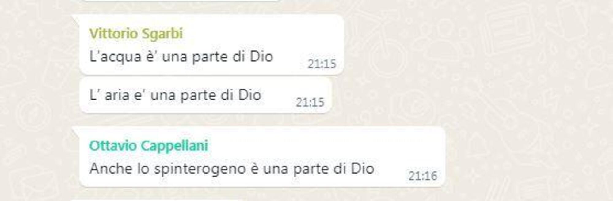 L&#039;incursione di Ottavio Cappellani nella chat Rinascimento e Dissoluzione di Sgarbi e Morgan