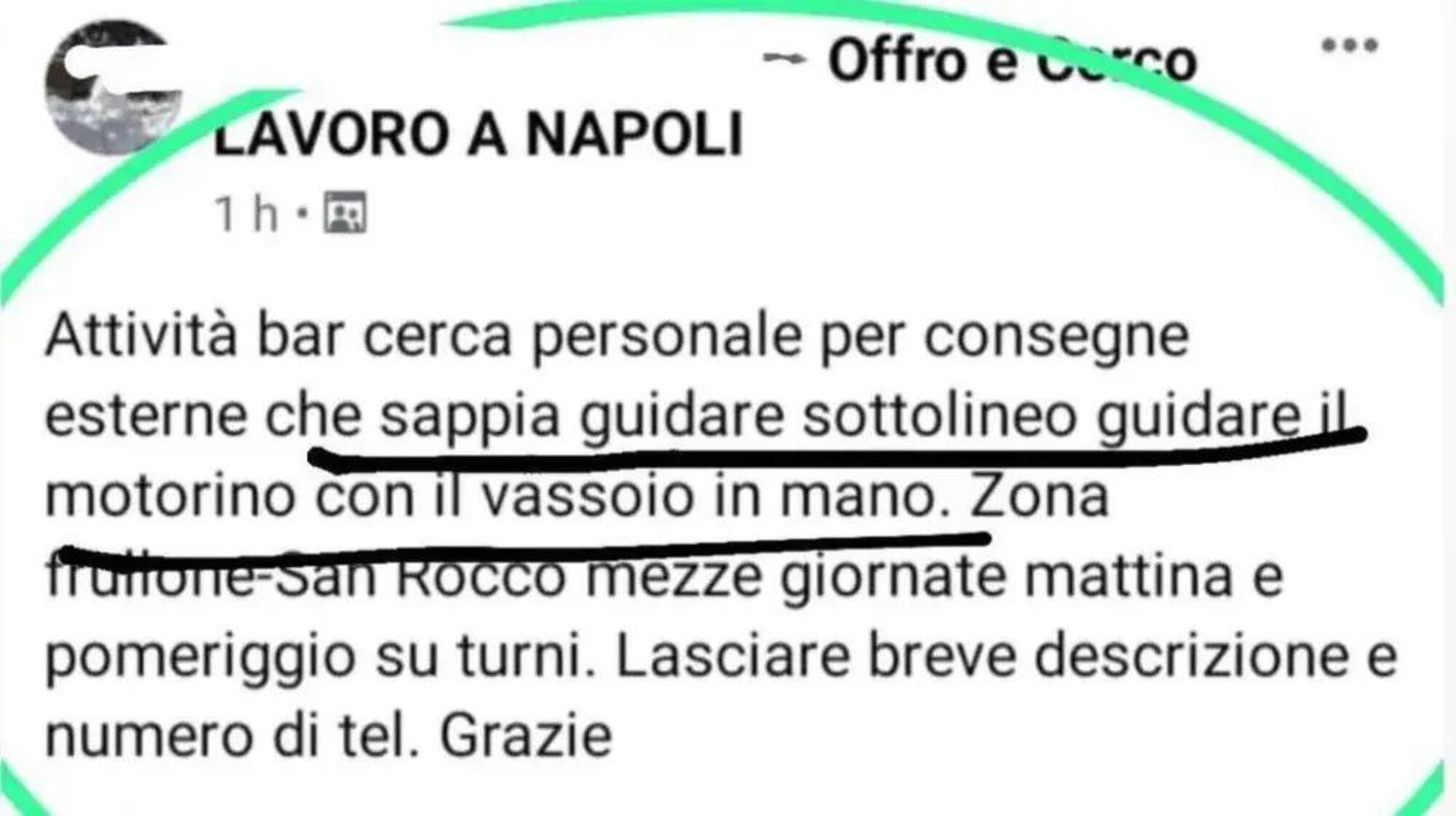 Annuncio lavoro a Napoli