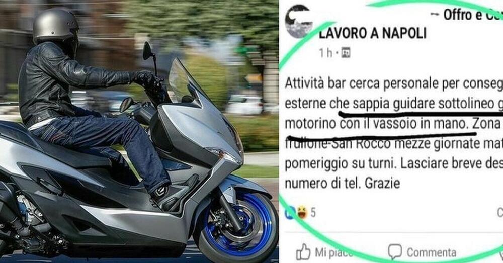 &quot;Cerco fattorino che sa guidare con il vassoio in mano&quot;: l&#039;assurdo annuncio spuntato a Napoli