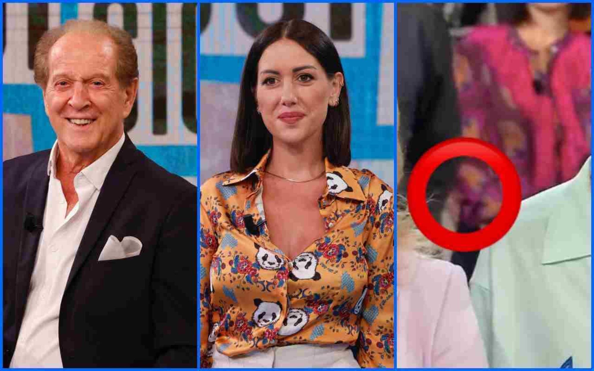 Memo Remigi, Jessica Morlacchi e la palpatina in diretta tv