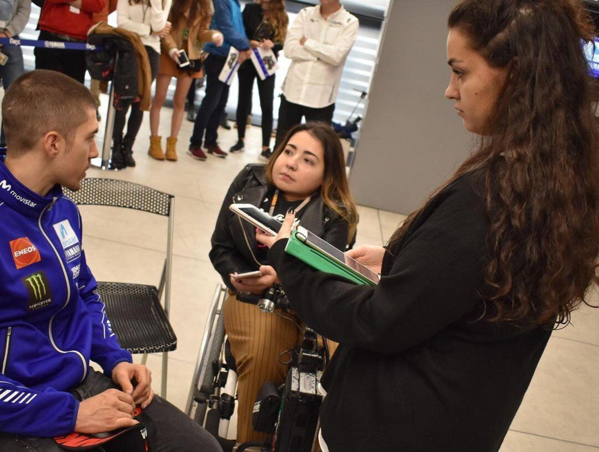 Rachel Jimenez Rodriguez con Maverick Vinales