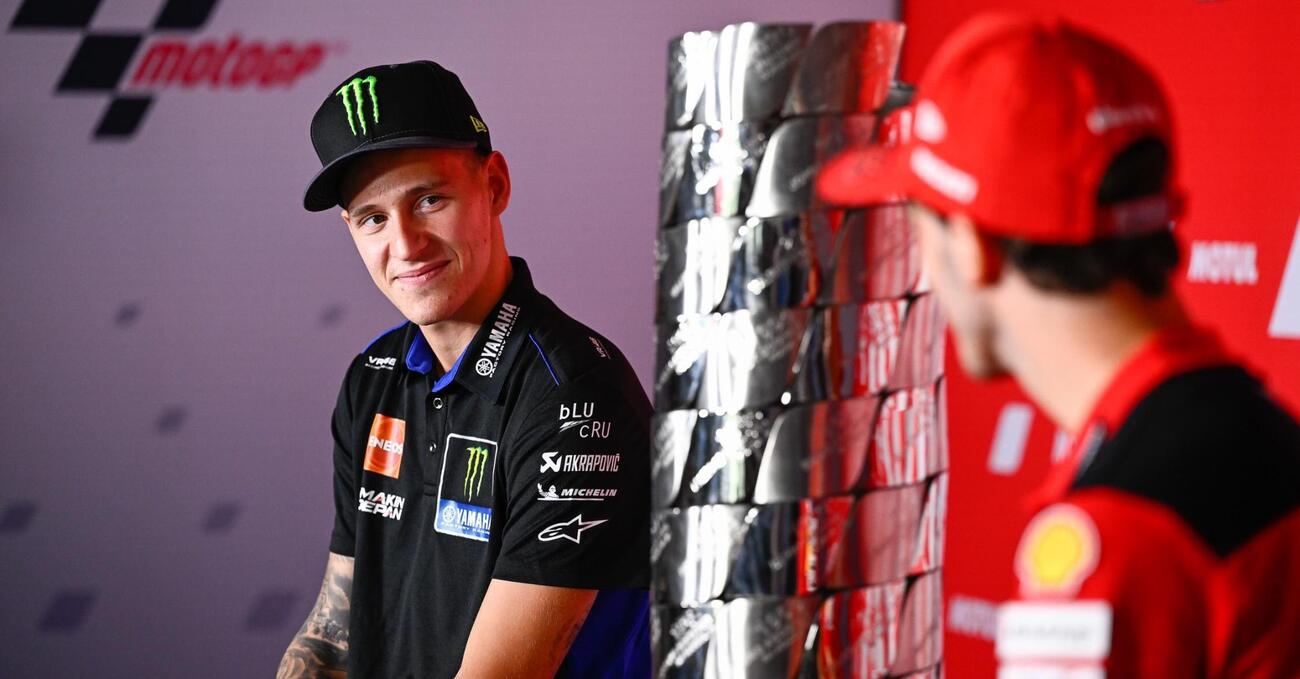 Fabio Quartararo, all-in e primo tempo: &ldquo;Ci sono otto Ducati in pista, ma alla fine Pecco &egrave; sempre davanti&rdquo;