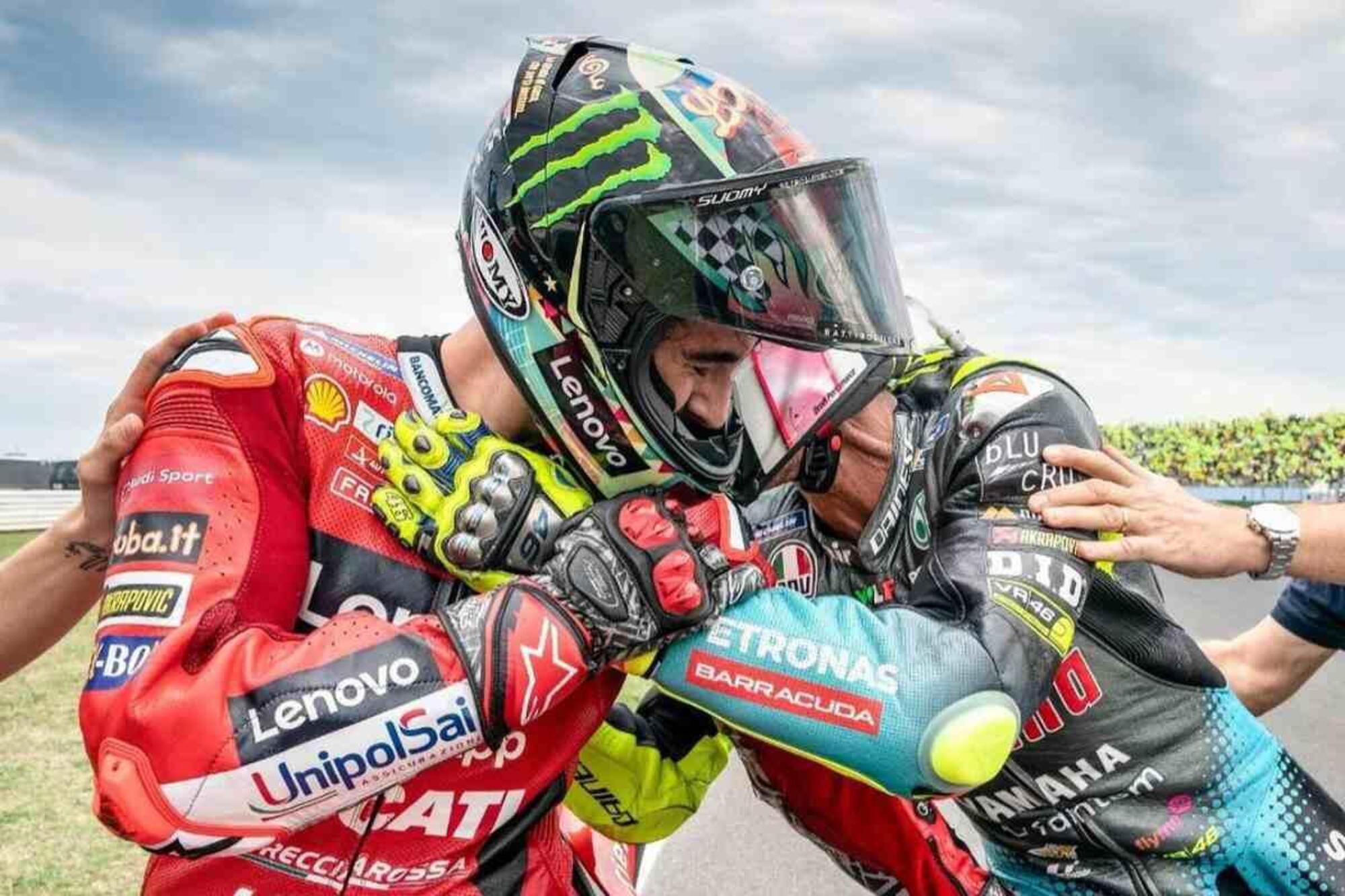 Bagnaia e Rossi Valencia 2021