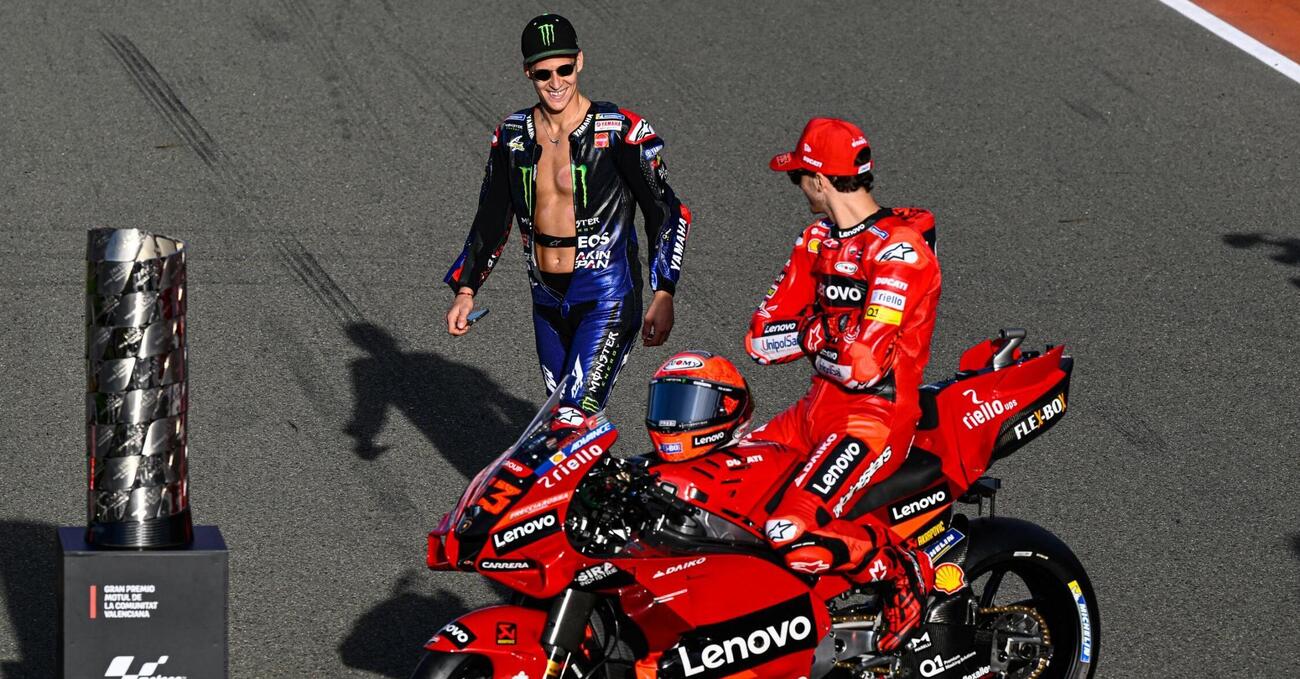 Tutto quello che dovete sapere sulla domenica di Valencia tra Bagnaia e Quartararo