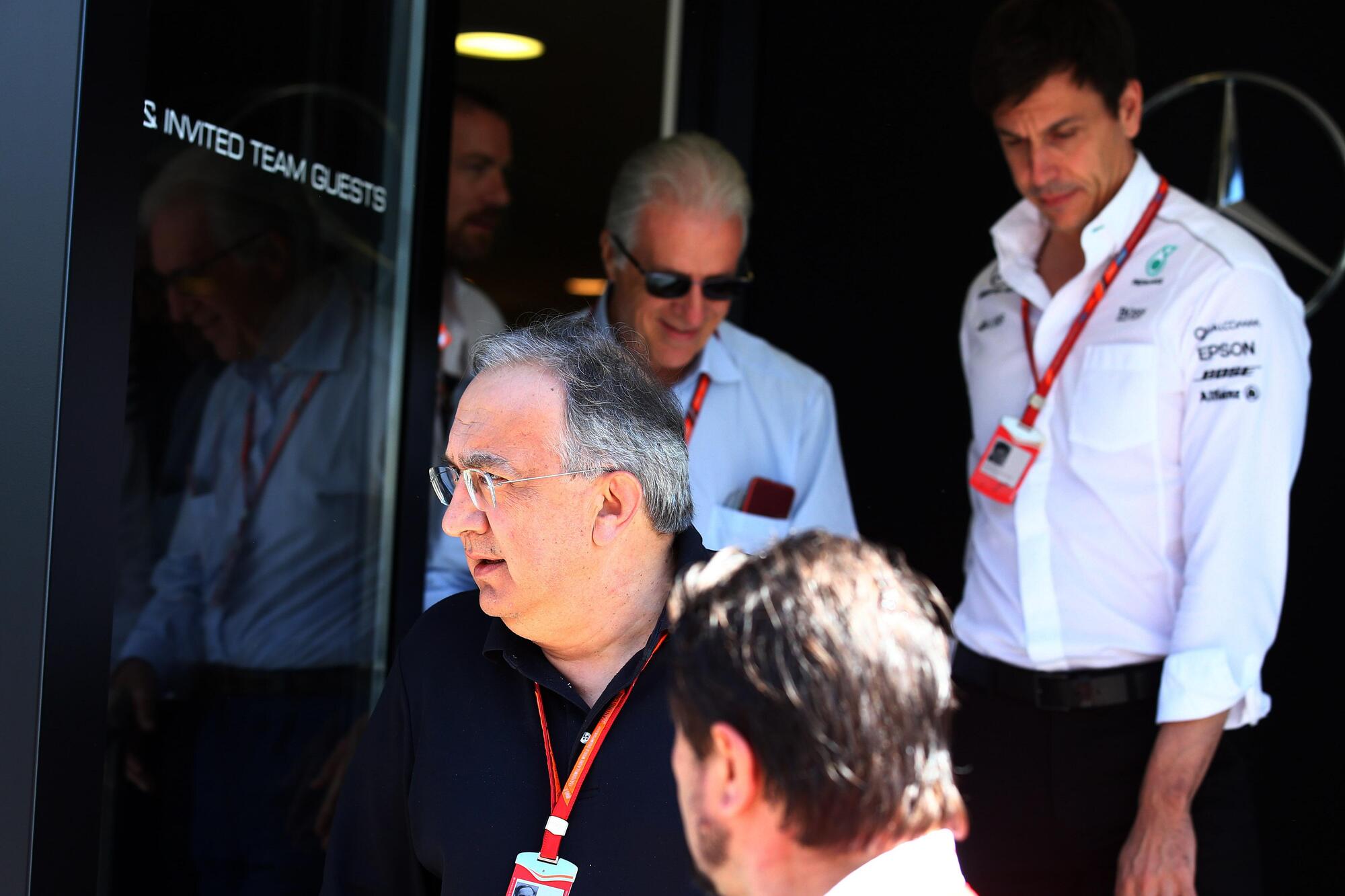 Sergio Marchionne e Toto Wolff