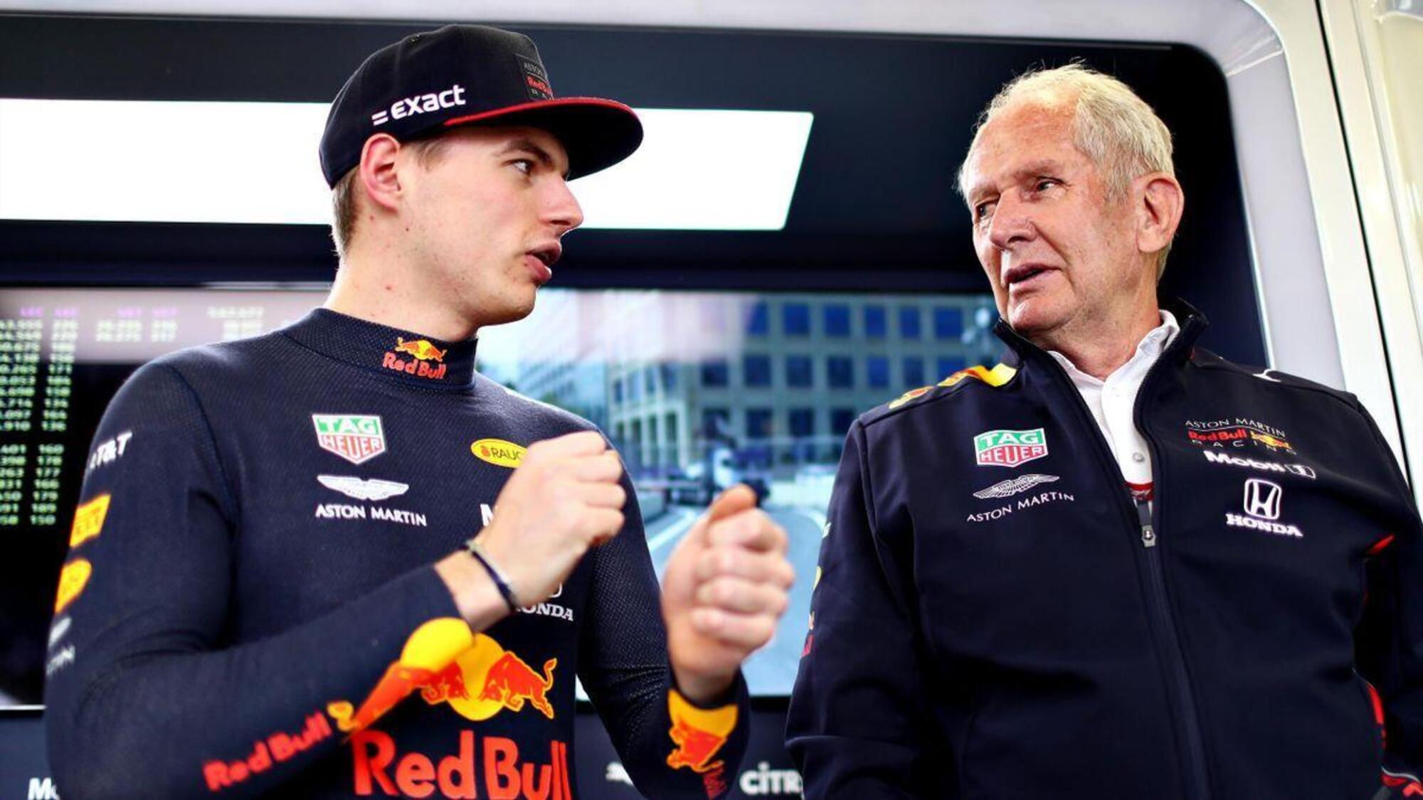 Max Verstappen e Helmut Marko