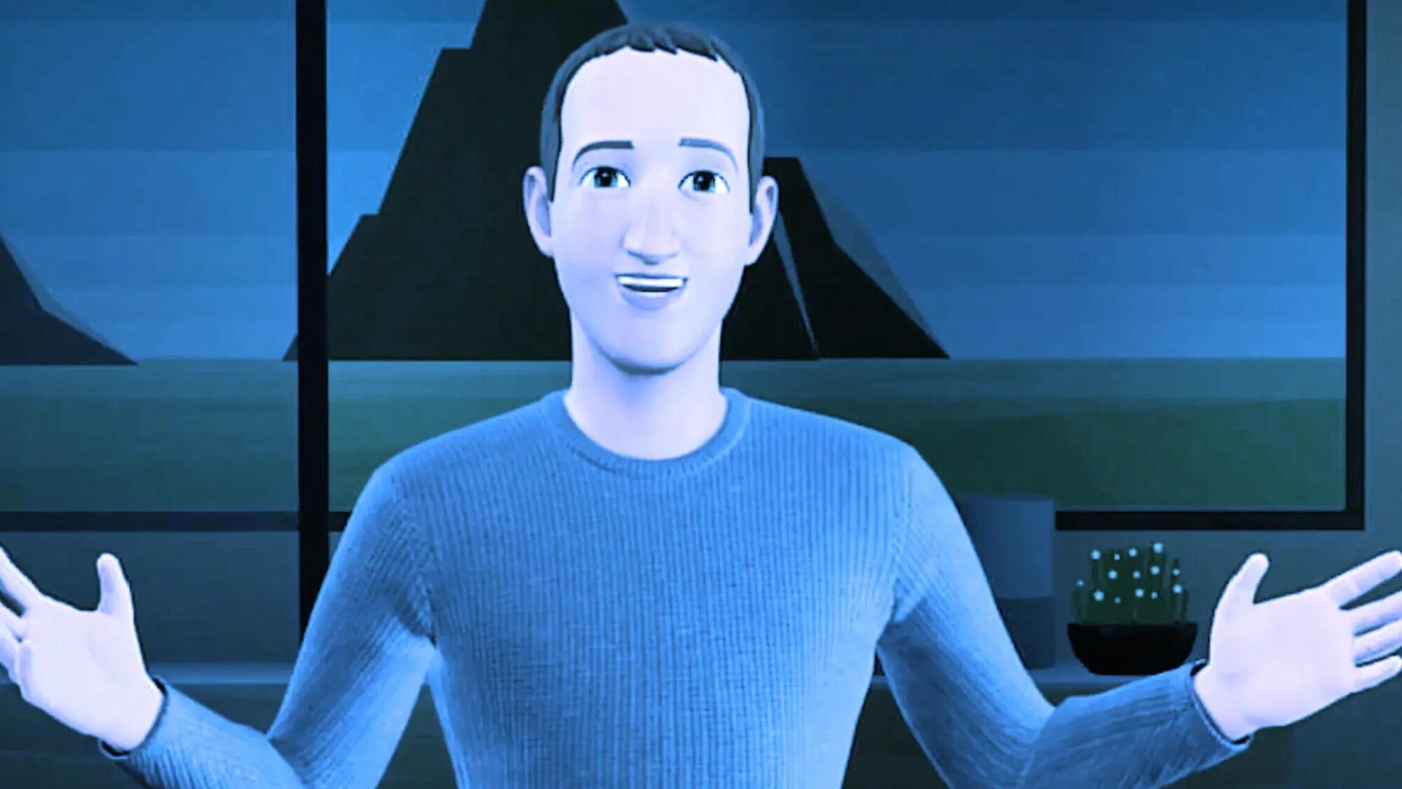 L&#039;avatar di Mark Zuckerberg nel Metaverso