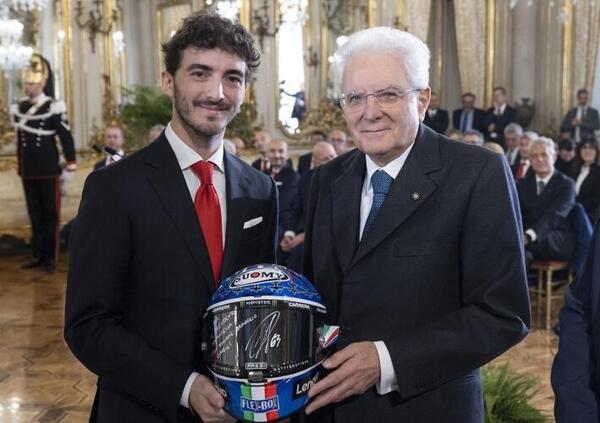 Eravamo al Quirinale con Bagnaia e Mattarella, tra Dall&#039;Igna che spiega la tecnica e Domenicali che fa marketing: ecco come &egrave; andata