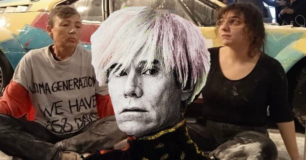Dopo i blocchi del traffico, gli ambientalisti se la prendono con l&#039;auto di Warhol. Il curatore Bonito Oliva: &ldquo;Manomissione&rdquo;