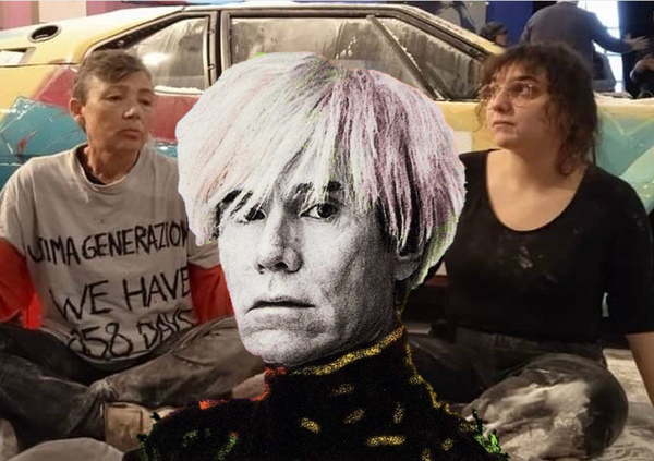 Dopo i blocchi del traffico, gli ambientalisti se la prendono con l&#039;auto di Warhol. Il curatore Bonito Oliva: &ldquo;Manomissione&rdquo;