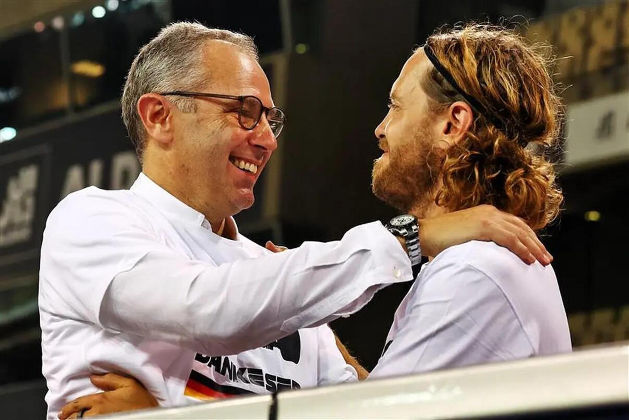 Stefano Domenicali e Sebastian Vettel 