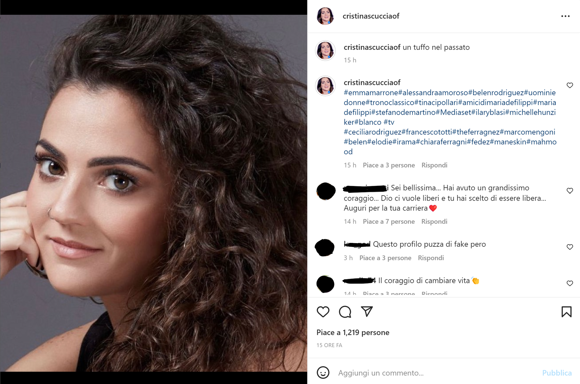 Il primo post della nuova pagina ufficiale di Cristina Scuccia, con gli hashtag pi&ugrave; in trend (anche se non parlano di lei)