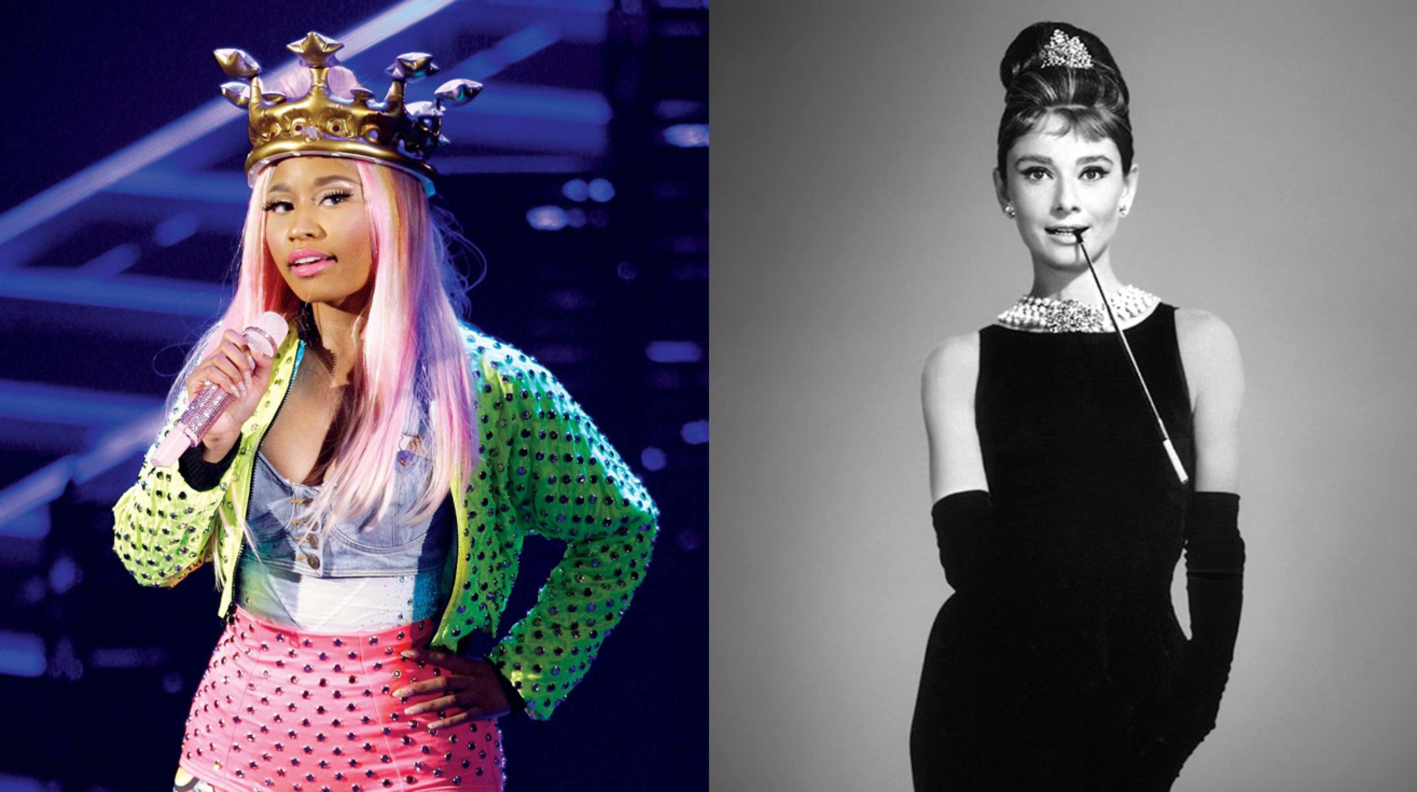 Nicki Minaj e Audrey Hepburn