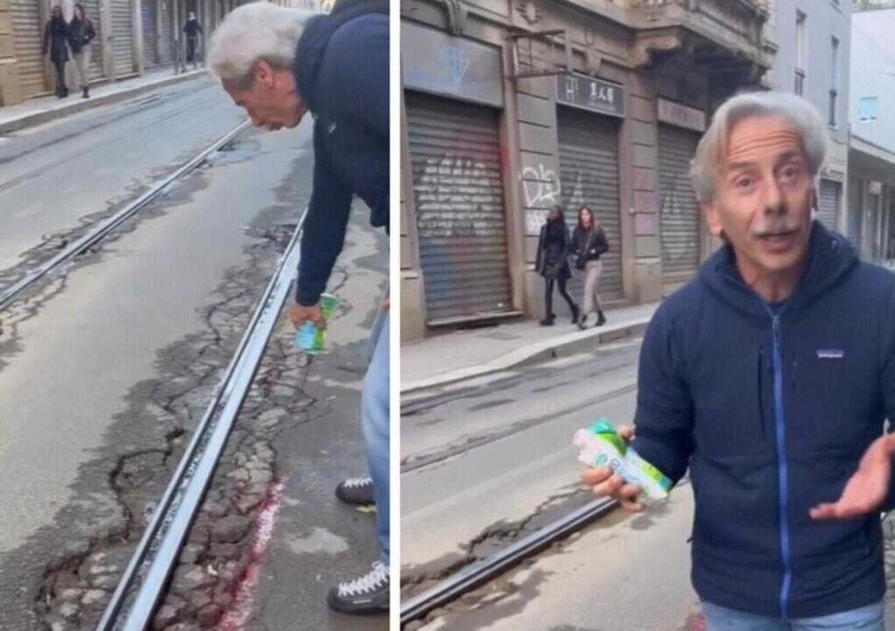 Giovanni Storti si lamenta per le buche e il Comune interviene subito: ah, basta essere famosi? [VIDEO]