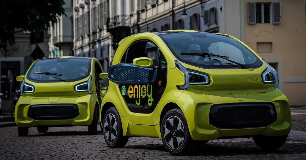 La flotta di Enjoy si apre all&#039;elettrico: in arrivo a Milano le city car con la tecnologia del battery swapping  