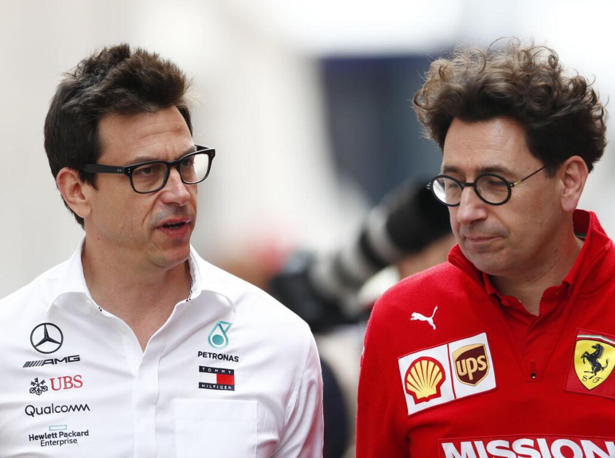 Mattia Binotto Toto Wolff 