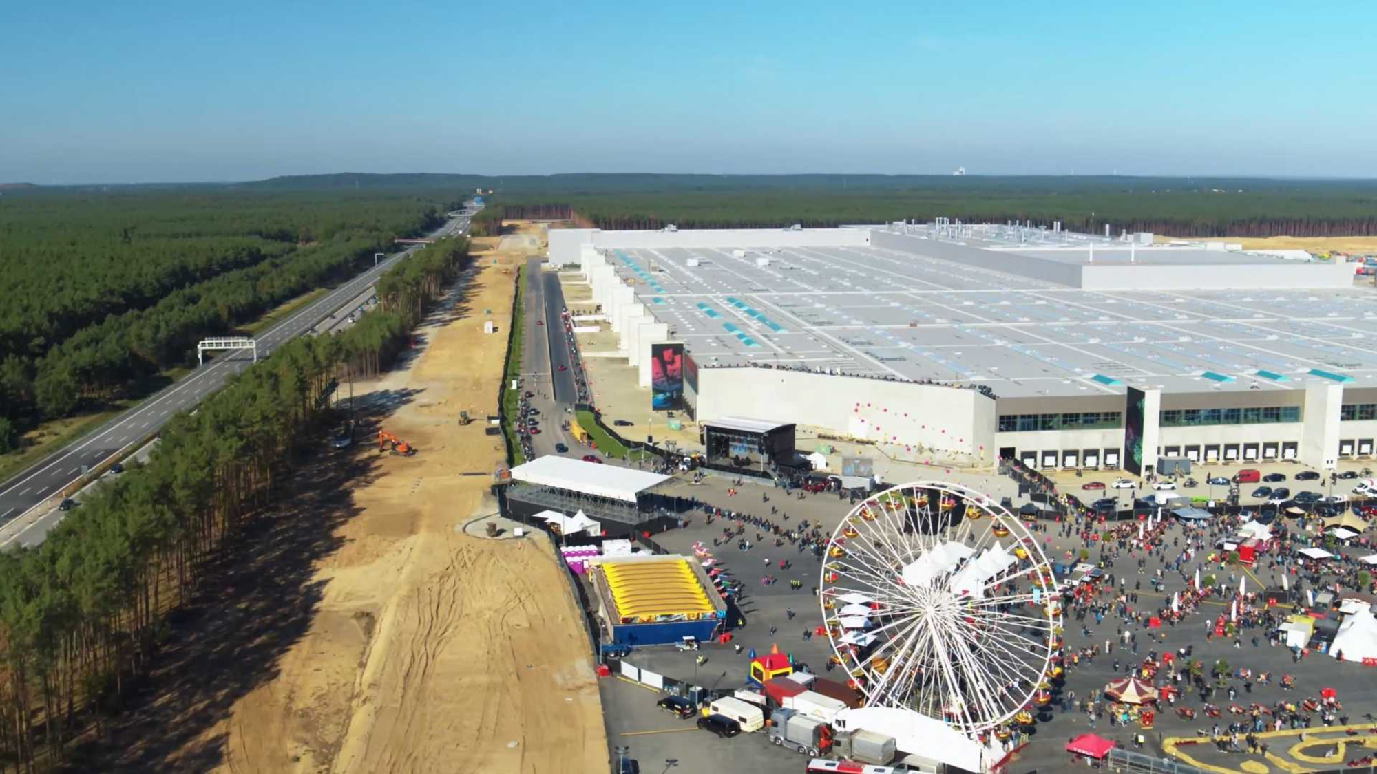 La GigaFactory della Tesla a Berlino