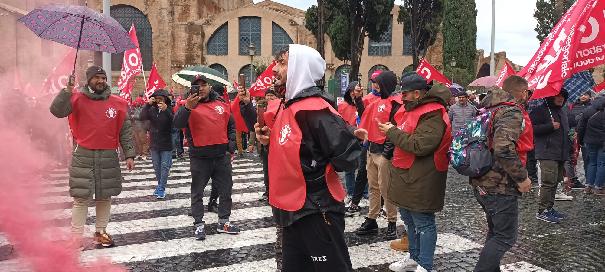 Una manifestazione del SiCobas a Piacenza