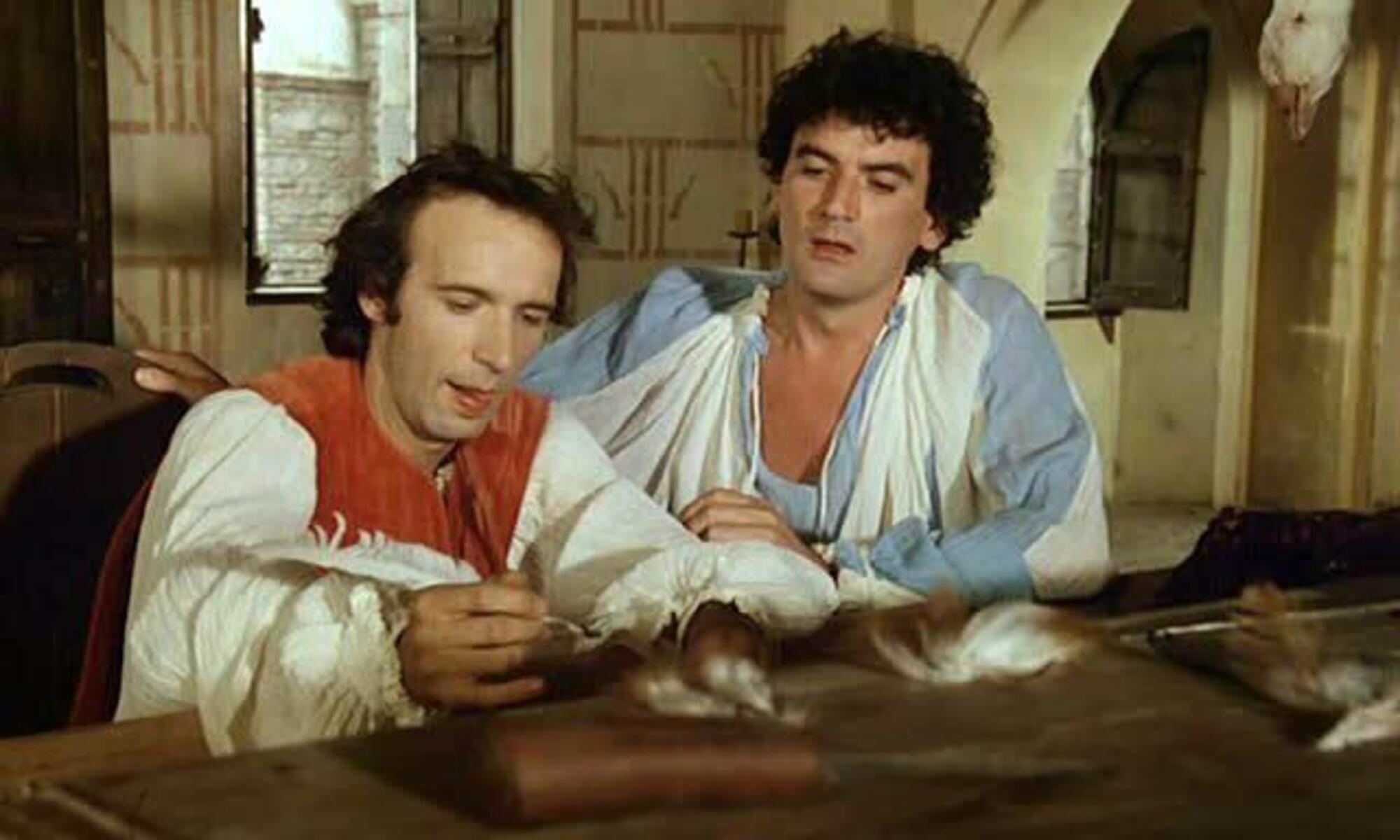 Roberto Benigni e Massimo Troisi in &ldquo;Non ci resta che piangere&rdquo;