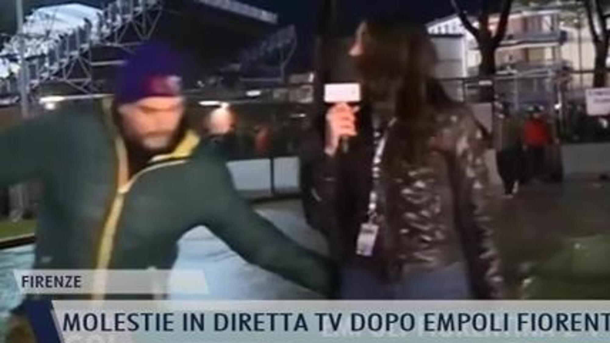 La molestia a Greta Beccaglia in diretta Tv