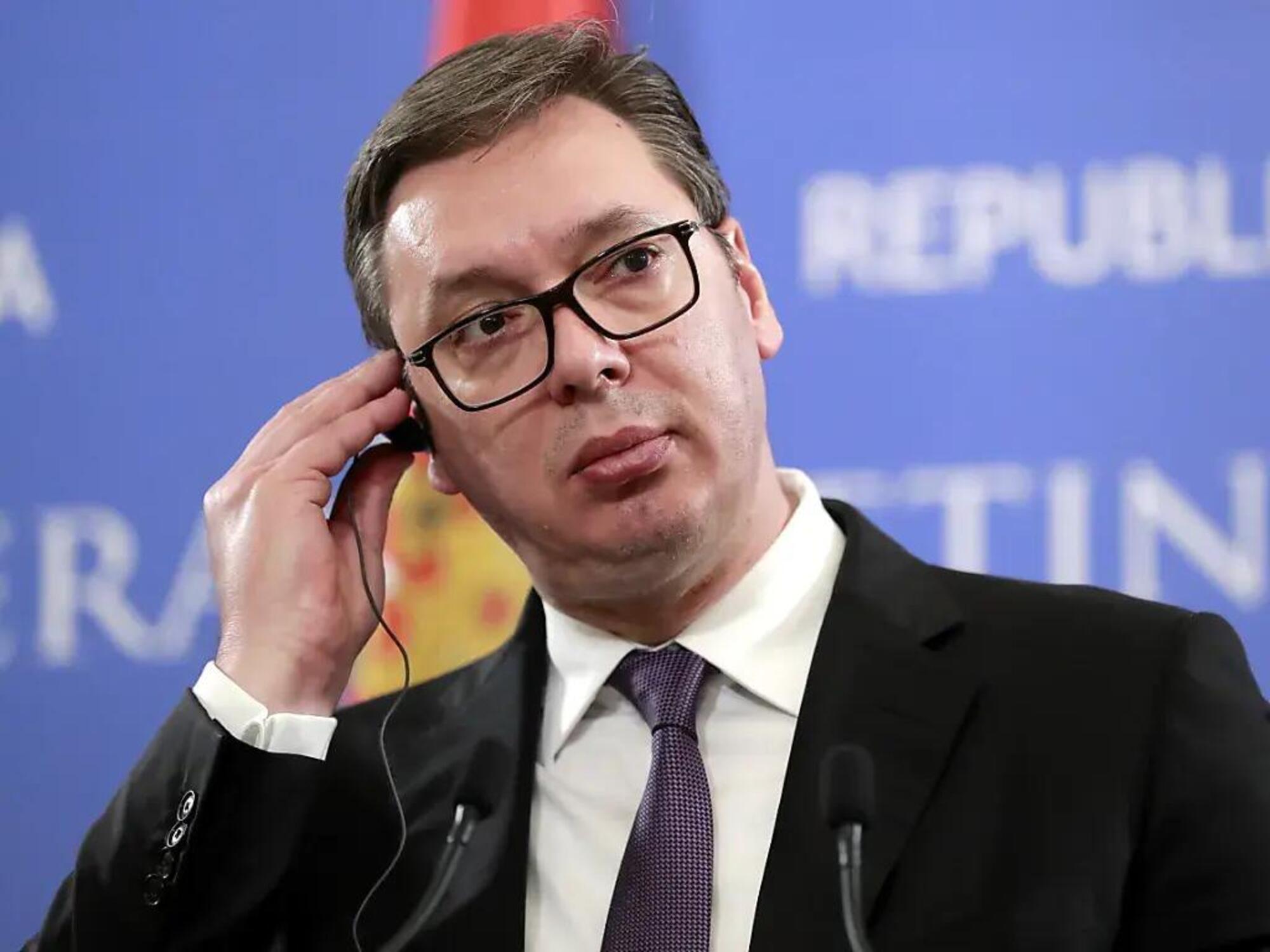 Il presidente serbo Aleksandar Vucic