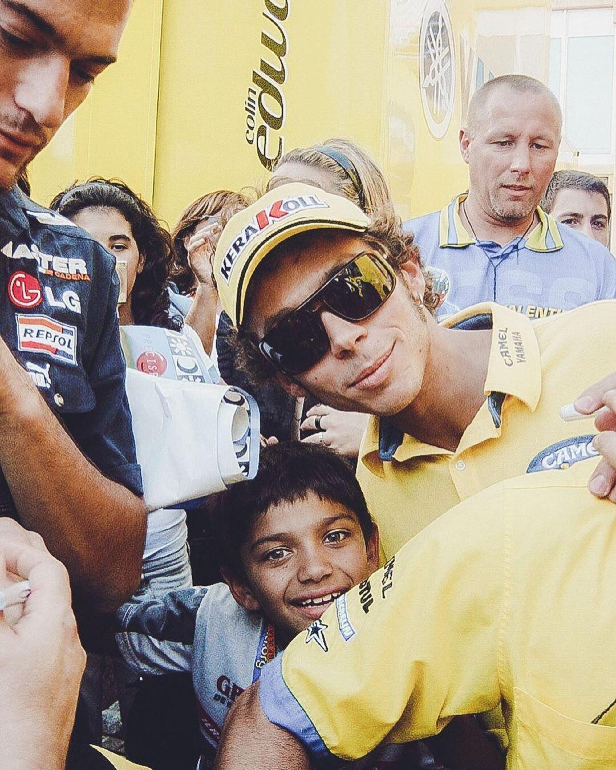 Jorge Mart&iacute;n con Valentino Rossi