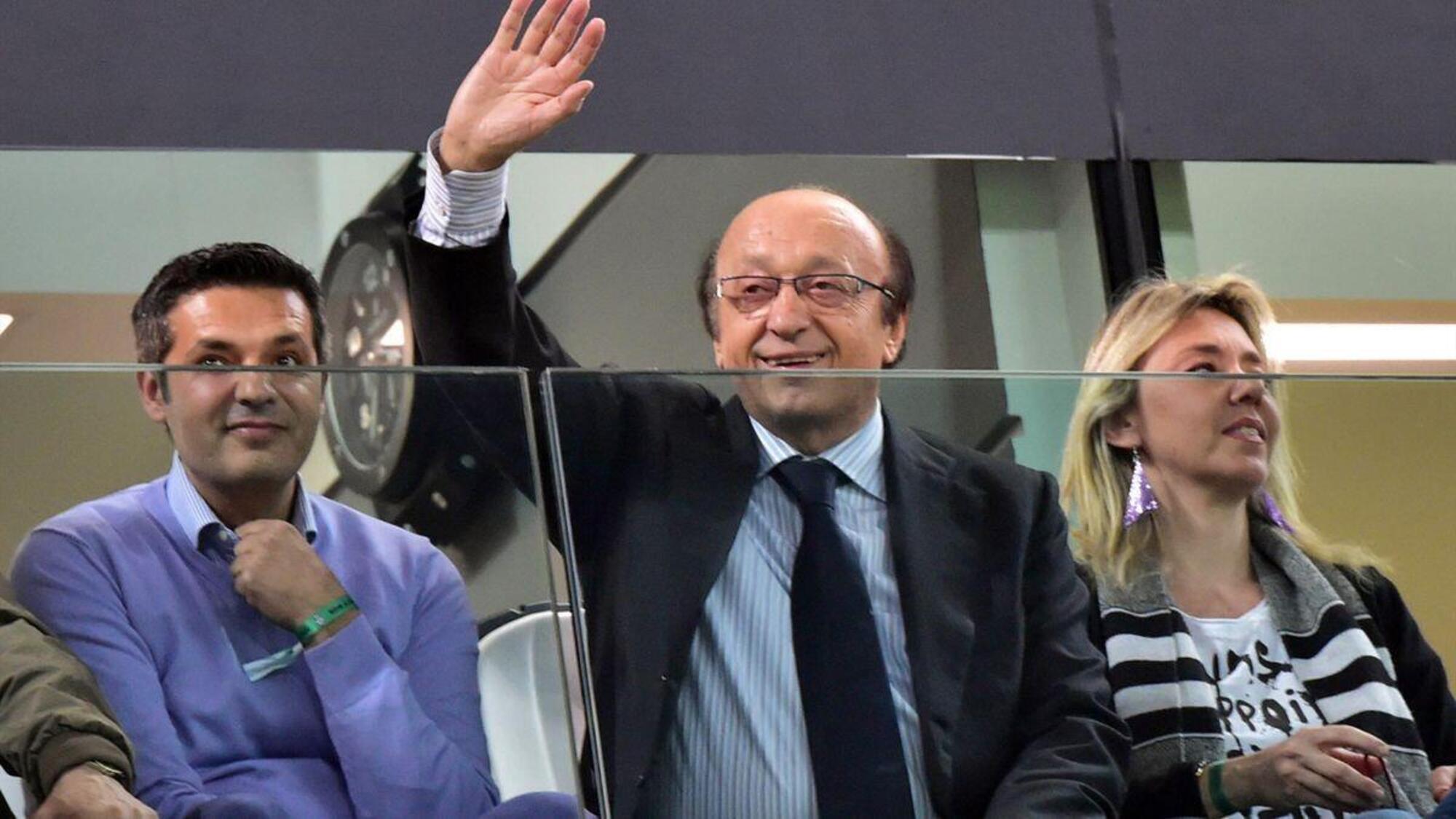 Luciano Moggi allo stadio