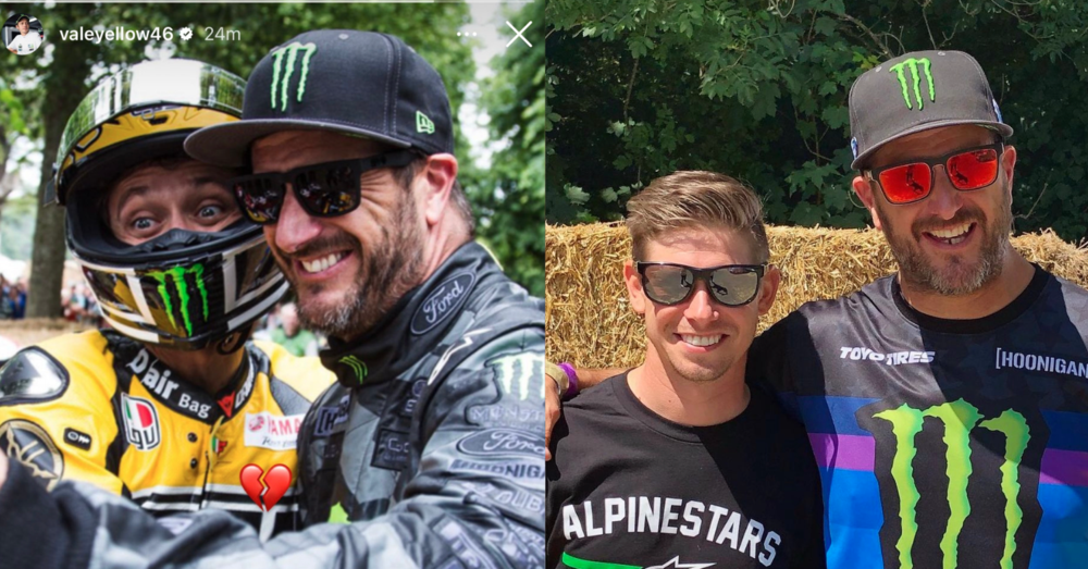 Valentino, Bagnaia e Stoner piangono Ken Block: la reazione del mondo della MotoGP alla morte del pilota