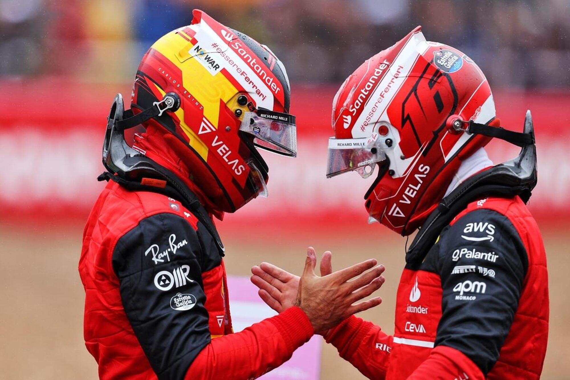 Carlos Sainz e Charles Leclerc