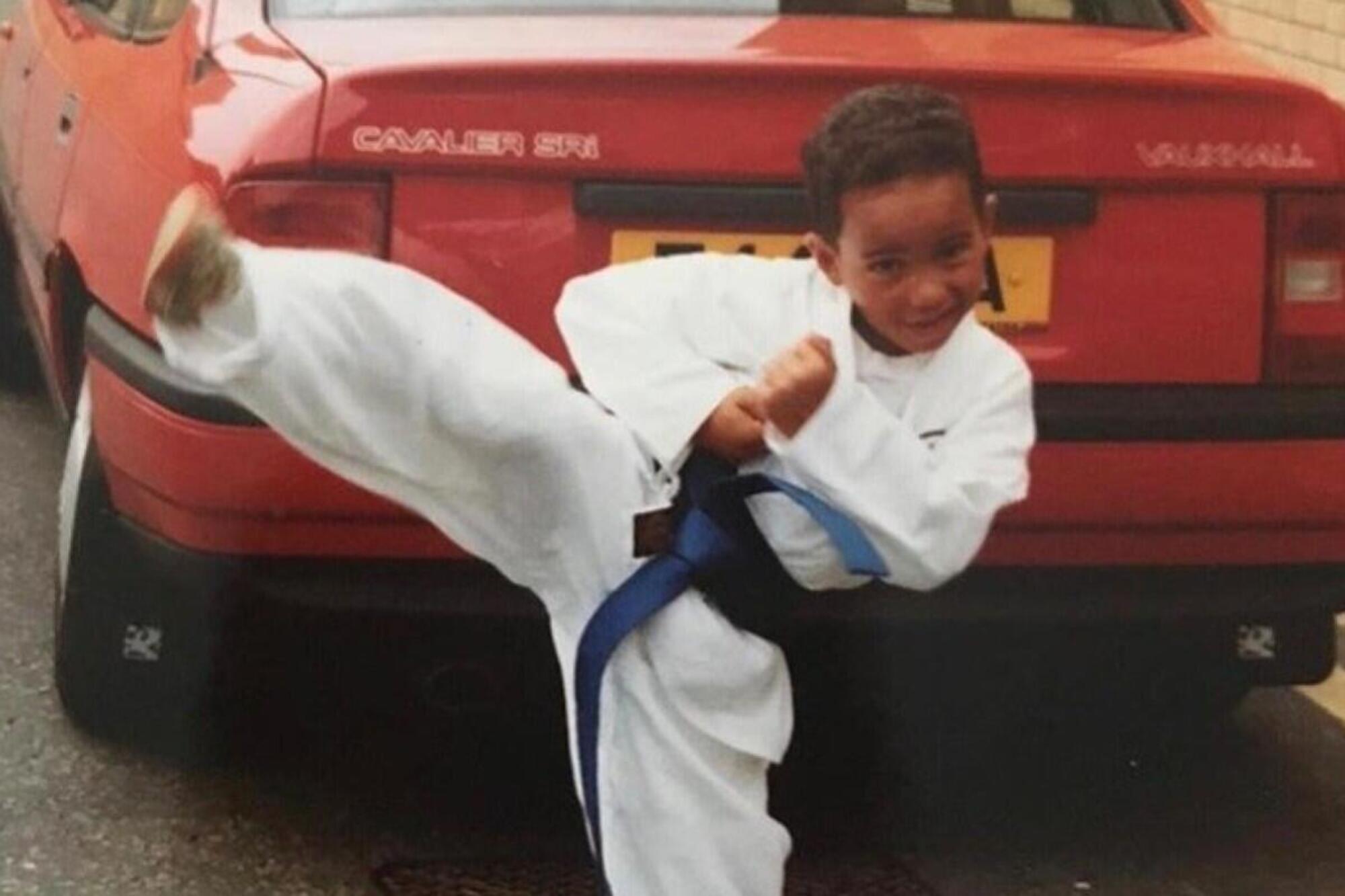 Lewis Hamilton bambino