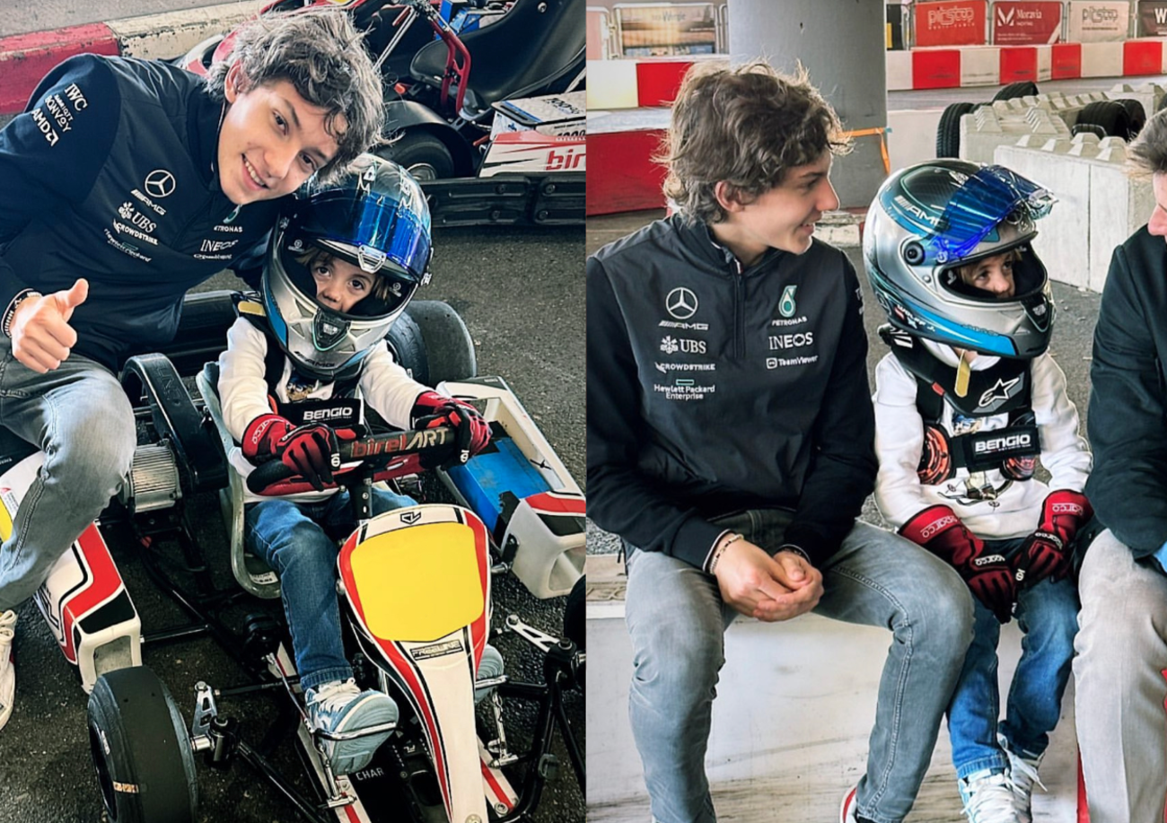Toto e Susie Wolff &quot;adottano&quot; Andrea Kimi Antonelli: giornata sui kart con il figlio Jack nel segno di Leclerc