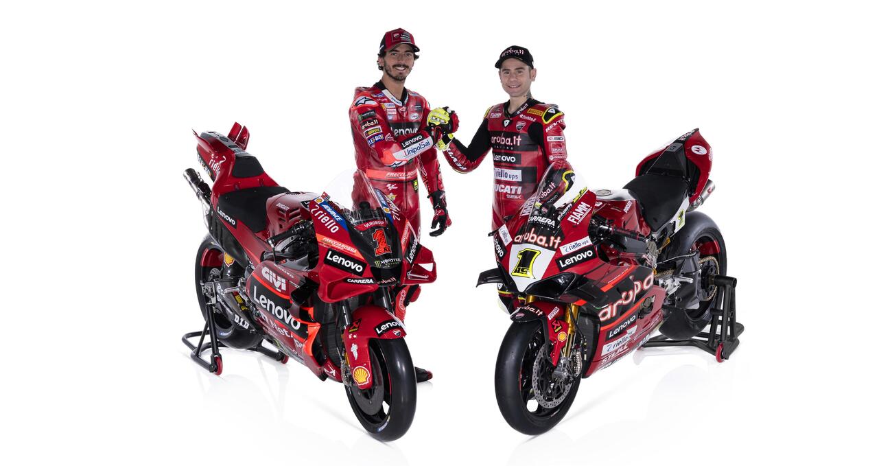 Ducati presenta due volte il numero 1: in MotoGP arriva Moster Energy, in Superbike il colore dei sogni