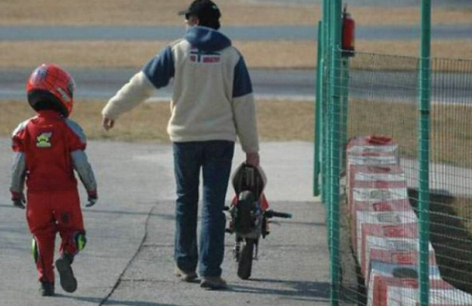 Pecco Bagnaia da bambino con il padre Pietro Bagnaia