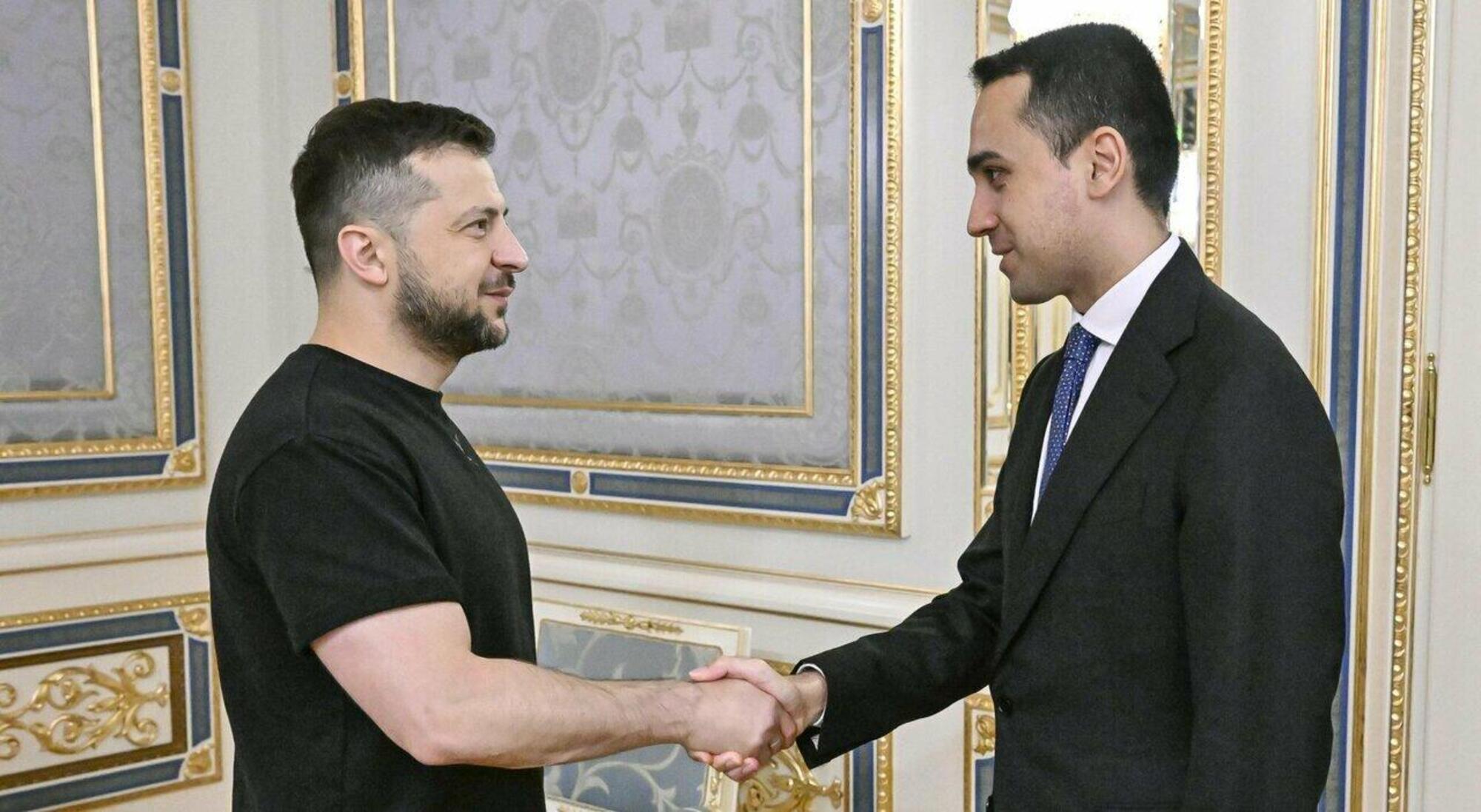 Luigi Di Maio Volodymyr Zelensky