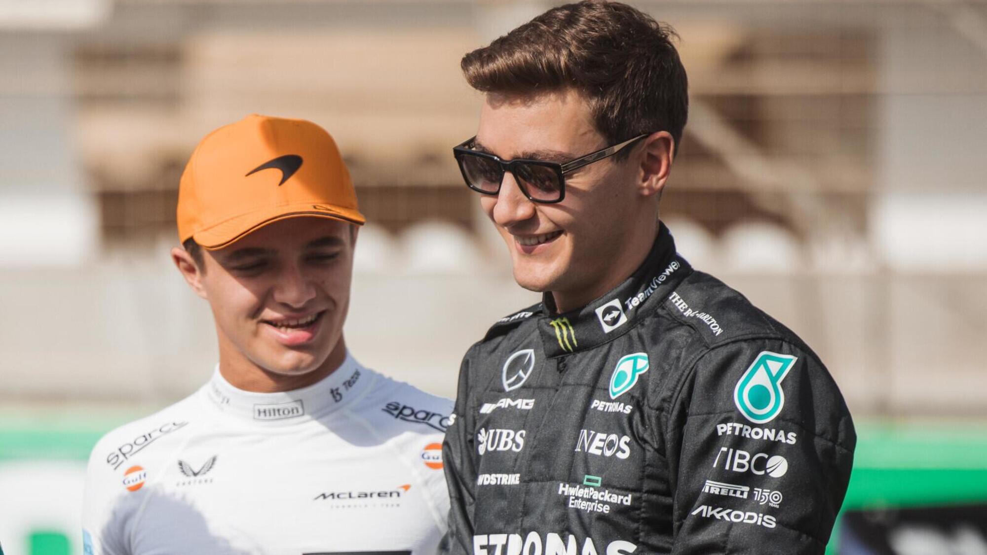 Lando Norris e George Russell