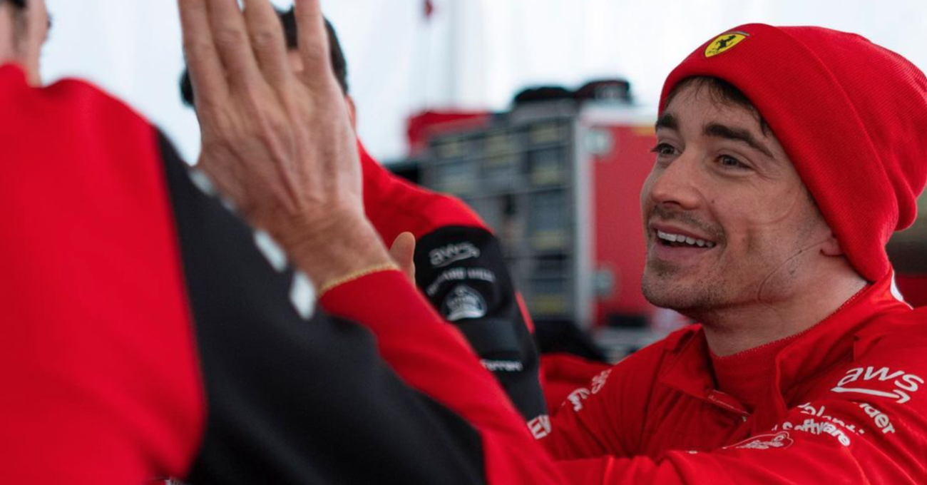 [VIDEO] Leclerc si scalda a Fiorano: 123 giri, donuts e tifosi per il sogno del 2023