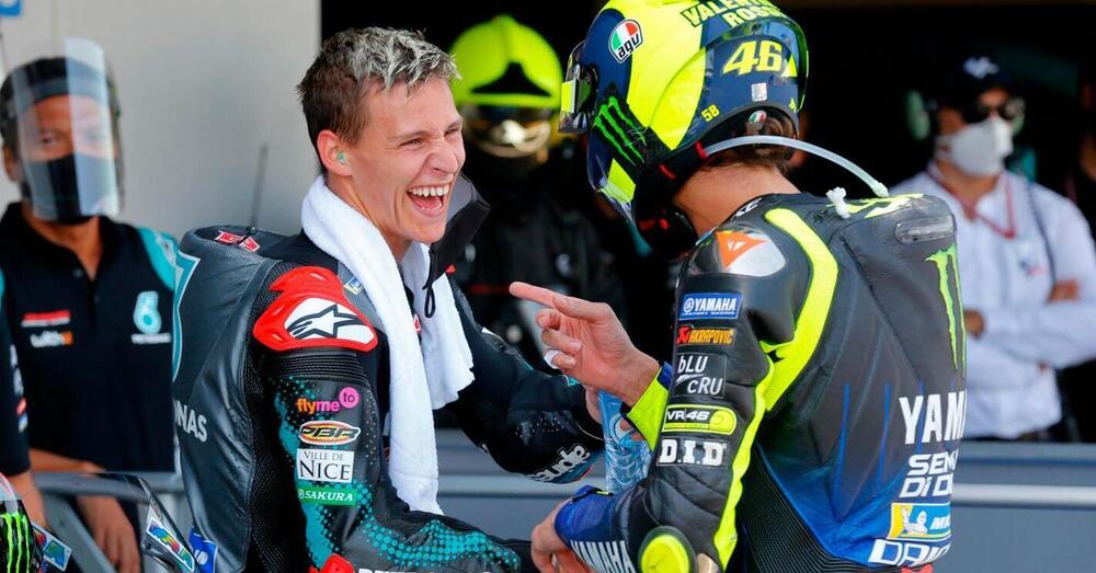 Fabio Quartararo: &quot;Sono contento di assomigliare a Valentino Rossi, altri piloti non hanno personalit&agrave;&quot;