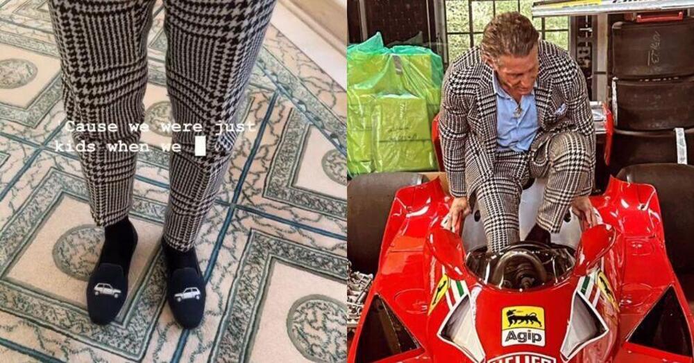 [VIDEO] Lapo Elkann show: dalle scarpe con la Panda al garage dei sogni con la Ferrari di Lauda