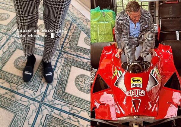 [VIDEO] Lapo Elkann show: dalle scarpe con la Panda al garage dei sogni con la Ferrari di Lauda