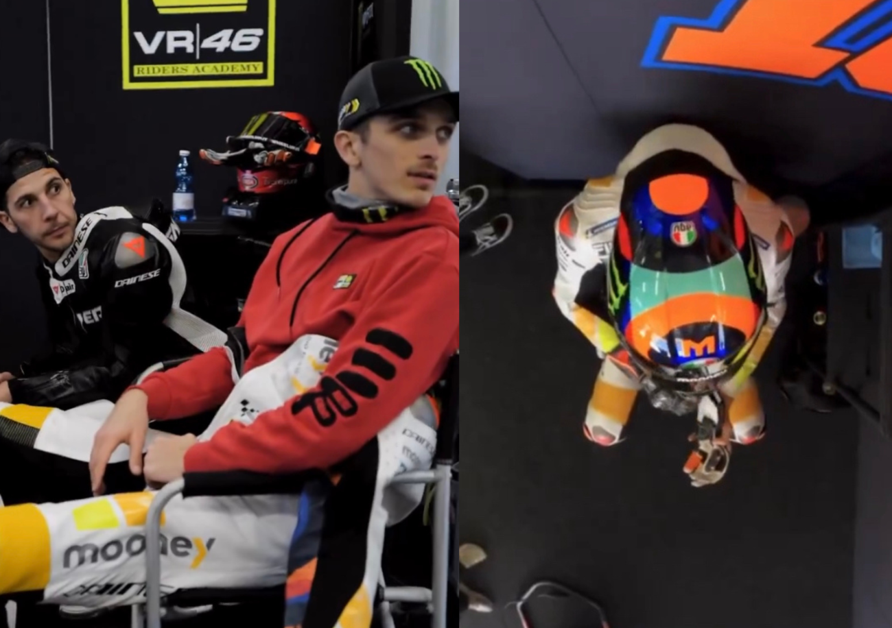 La MotoGP della VR46 &egrave; una vintage off-white? L&#039;indizio di Luca Marini in bianco a Portima&otilde;