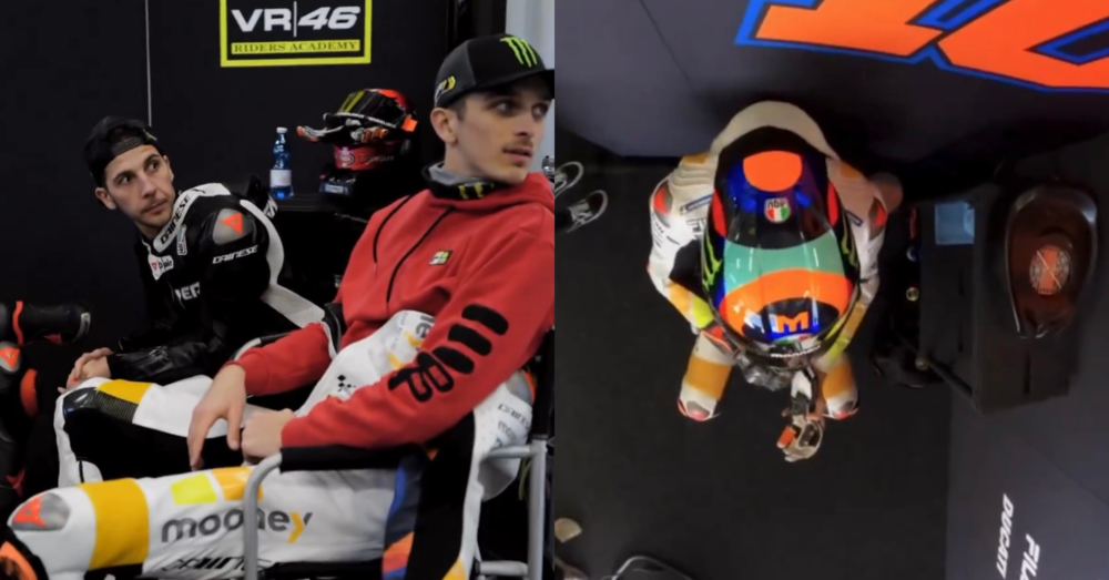 La MotoGP della VR46 &egrave; una vintage off-white? L&#039;indizio di Luca Marini in bianco a Portima&otilde;