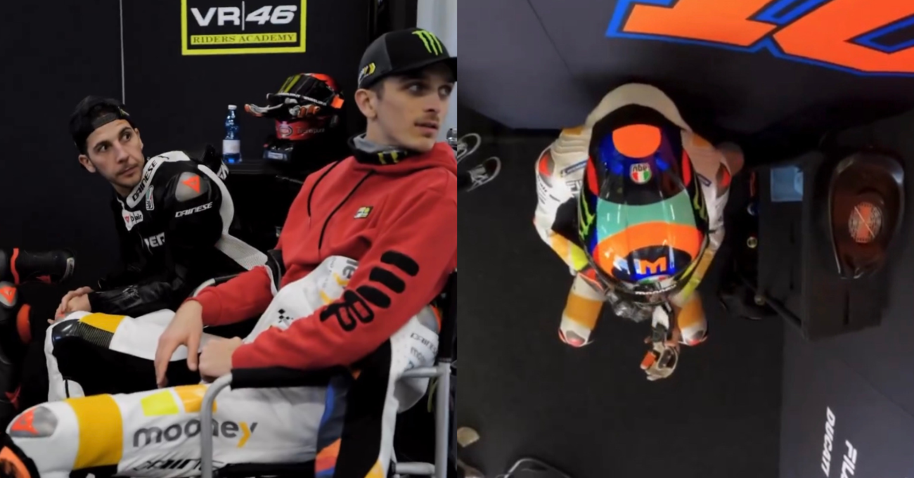 La MotoGP della VR46 &egrave; una vintage off-white? L&#039;indizio di Luca Marini in bianco a Portima&otilde;