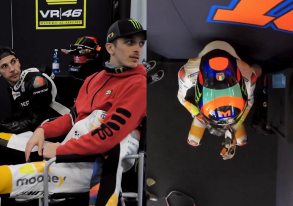 La MotoGP della VR46 &egrave; una vintage off-white? L&#039;indizio di Luca Marini in bianco a Portima&otilde;