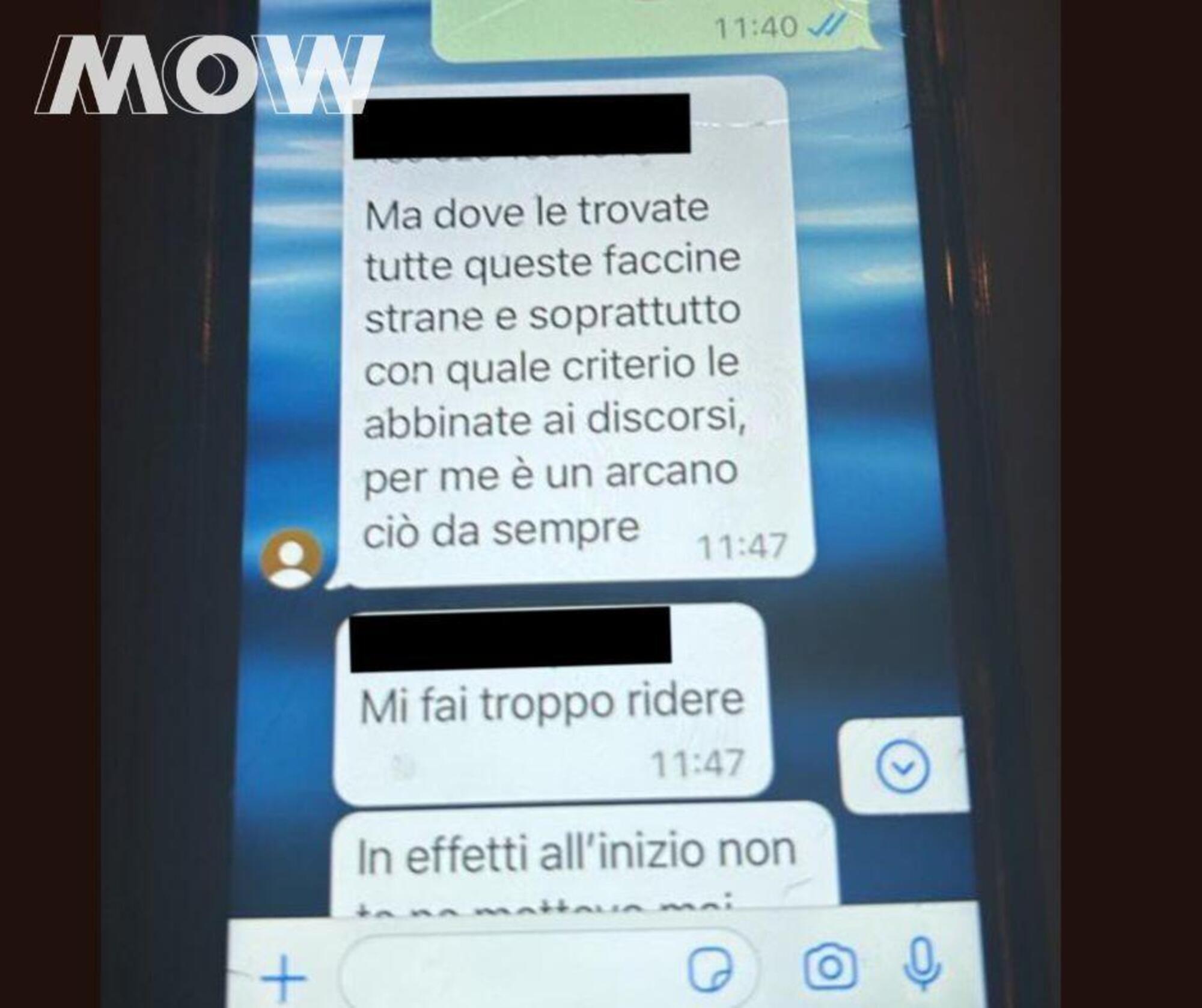 MMD che chiede: «Ma dove le trovate tutte queste faccine strane?»
