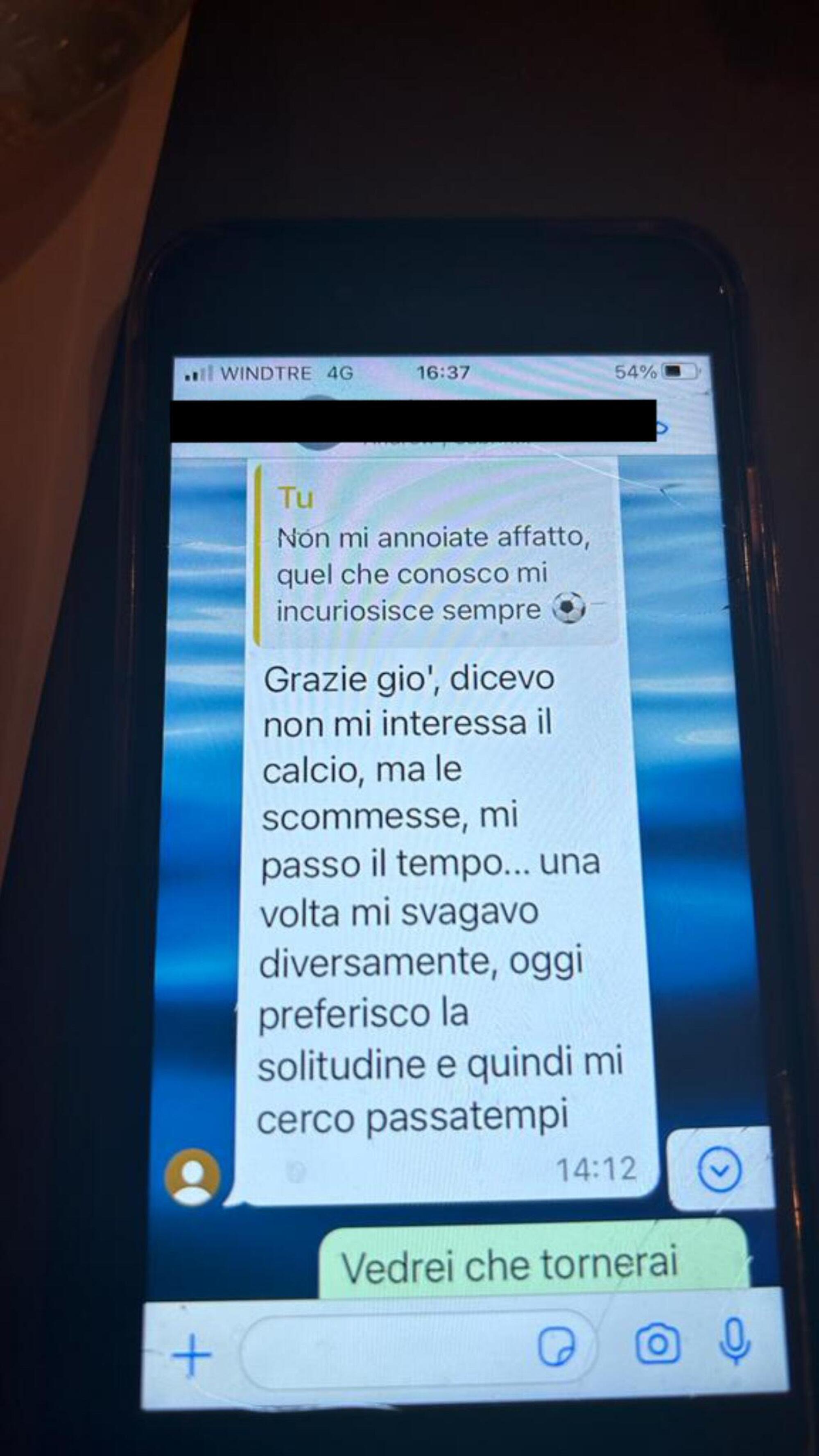 Le scommesse mi passano il tempo, una volta mi svagavo diversamente