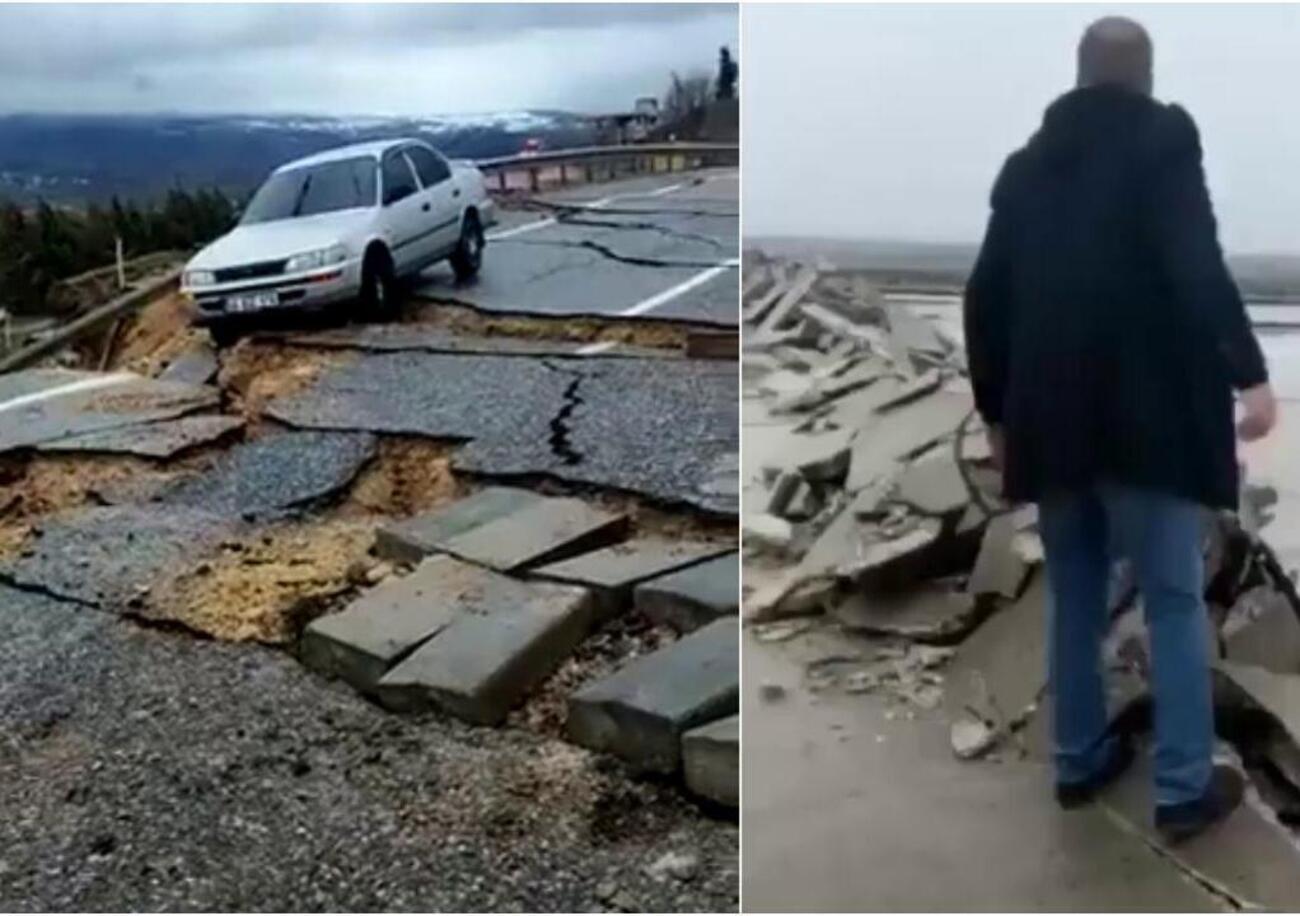 Le impressionanti immagini del terremoto in Turchia e Siria: strade sventrate e auto inghiottite [VIDEO]