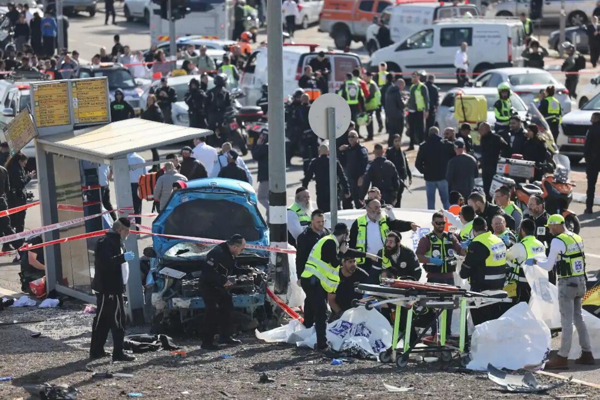 L&#039;attentato a Gerusalemme alla fermata del bus