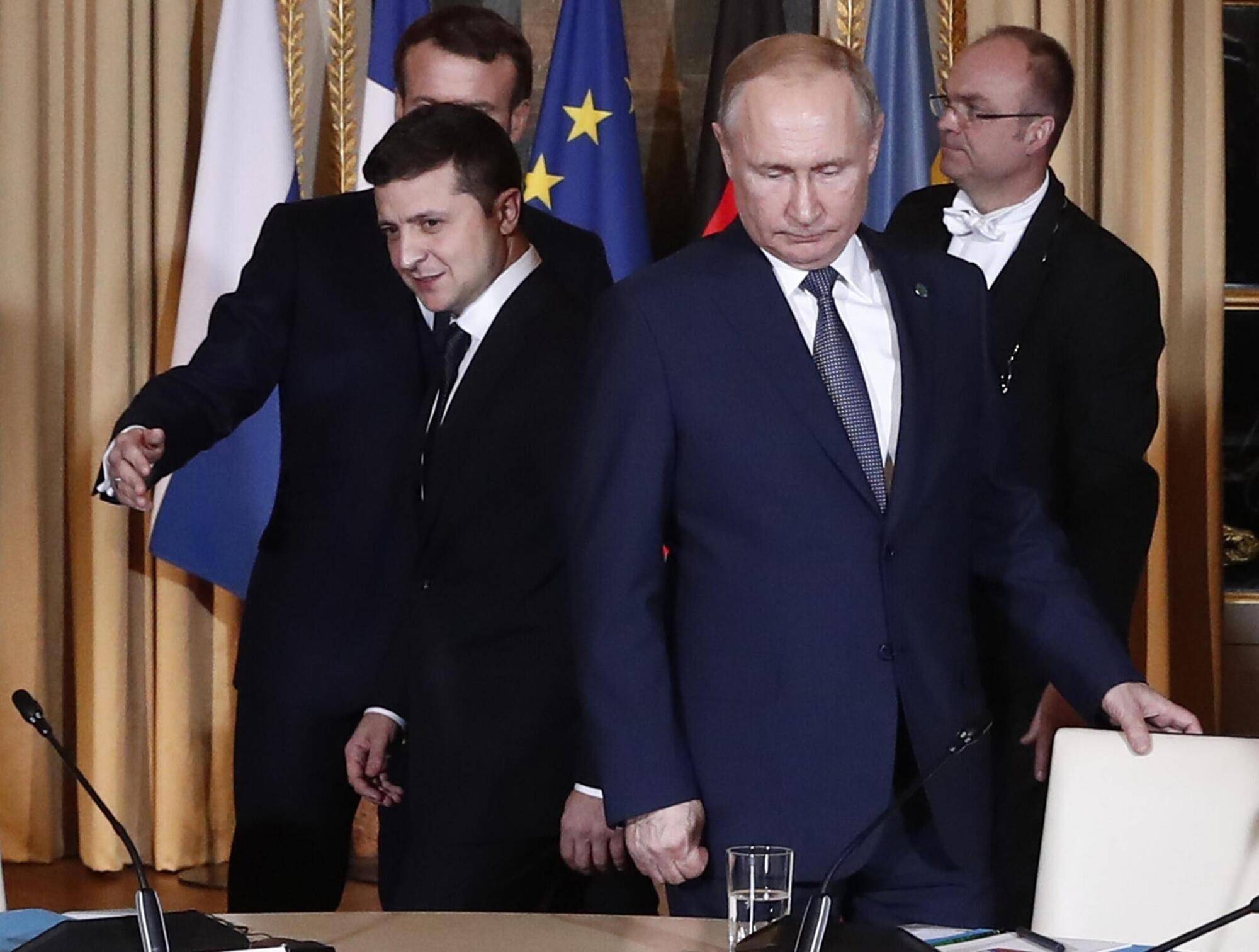 zelensky putin macron