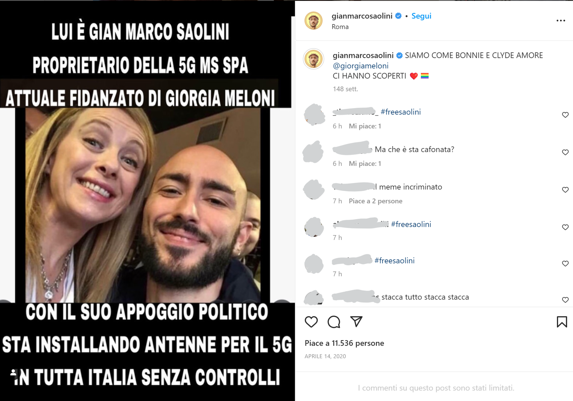 Il post incriminato?