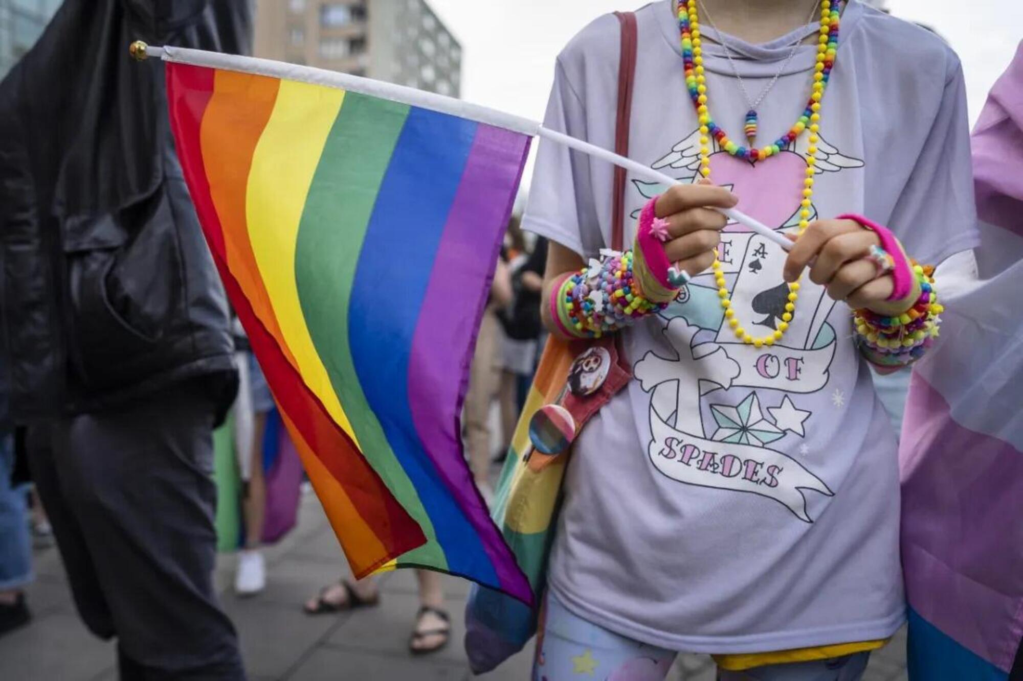 Manifestazione della comunit&agrave; Lgbtq+